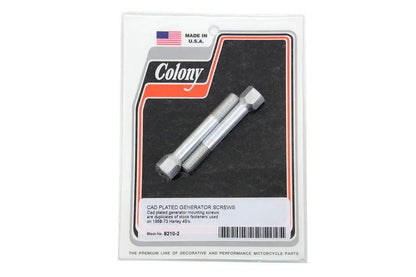 Colony Cadmium Generator Mount Screws for Harley Davidson G Models - 5/16 Inch Thread by Colony