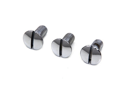 Colony Chrome Left Side Oval Head Screws - 5/16-24 UNF x 3/4 inch Thread for Harley Davidson EL & FL Models
