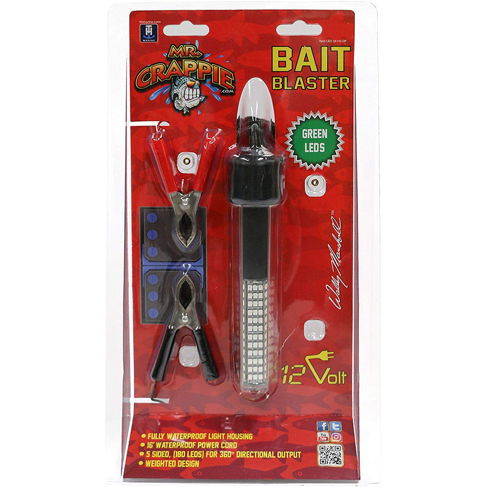 T-H Marine Mr. Crappie Bait Blaster Underwater Green Light - LED Fish Attractor