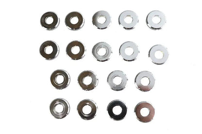 Colony Chrome Aluminum Head Washers Kit for Harley Davidson WL 1929-1938 by Colony