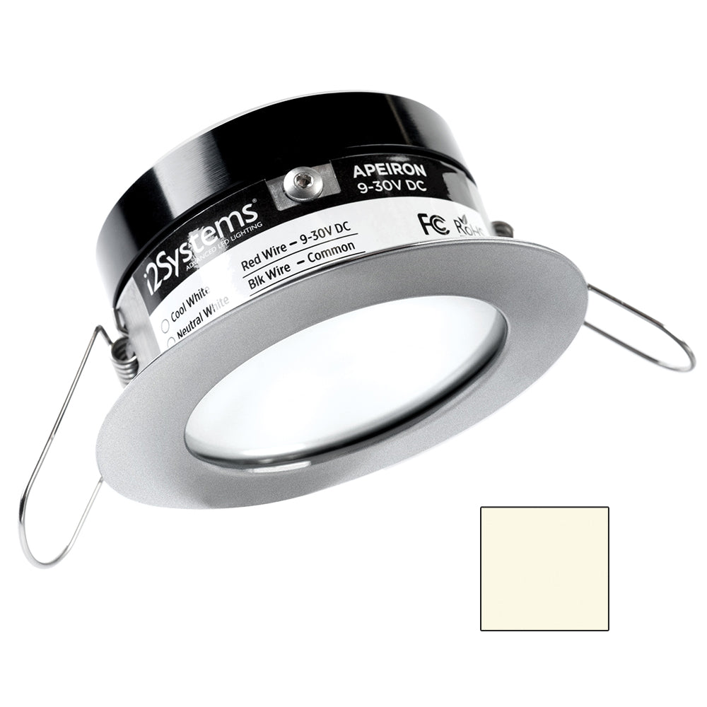 I2Systems Inc Apeiron PRO A503 3W Marine LED Downlight - Round Neutral White Brushed Nickel