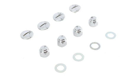 Colony Chrome Rocker Shaft End Cap Nut Slot Type for Harley Davidson FL and XL Models by Colony