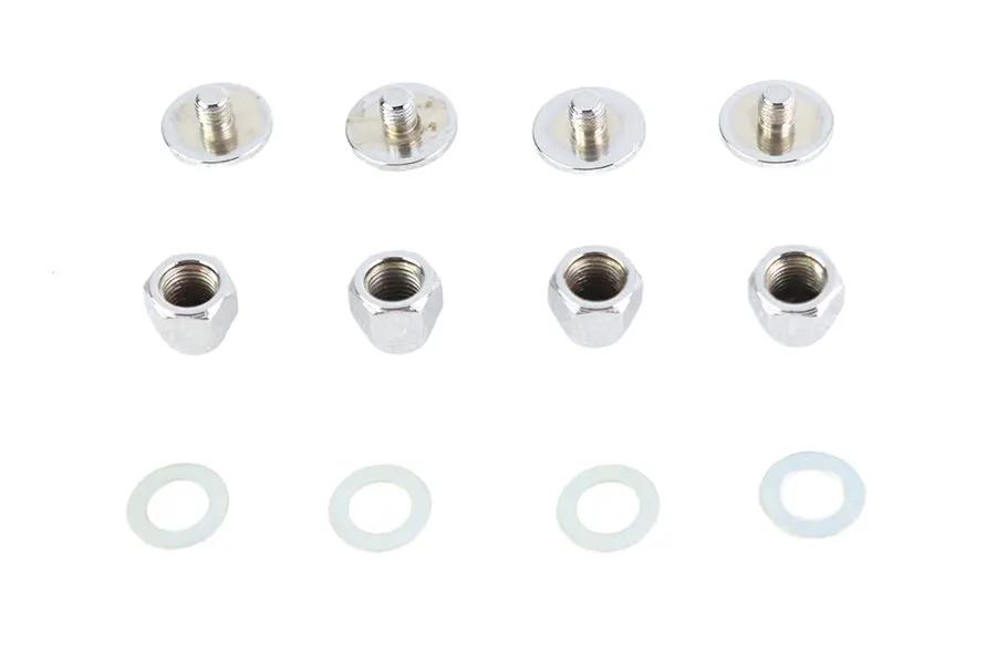 Colony Chrome Rocker Shaft End Cap Nut Slot Type for Harley Davidson FL and XL Models by Colony