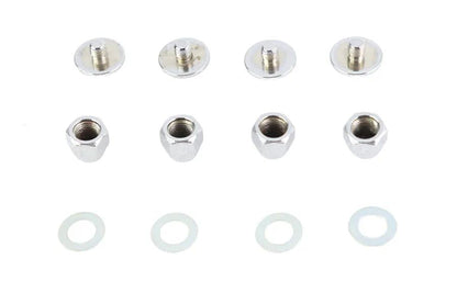 Colony Chrome Rocker Shaft End Cap Nut Slot Type for Harley Davidson FL and XL Models by Colony