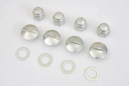 Colony Cadmium Rocker Shaft End Cap Nut Slot Type for Harley Davidson FL and XL Models by Colony