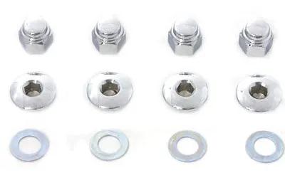 V-Twin Replacement Rocker Shaft End Nut Kit for Harley Davidson Shovelhead 1971-1984 by V-Twin
