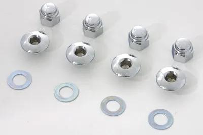 V-Twin Replacement Rocker Shaft End Nut Kit for Harley Davidson Shovelhead 1971-1984 by V-Twin
