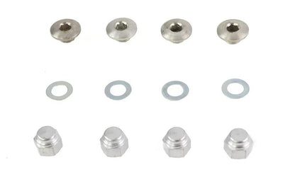 Colony Rocker Shaft End Plug and Cap Nut with Cadmium Finish for Harley Davidson FL Models by Colony