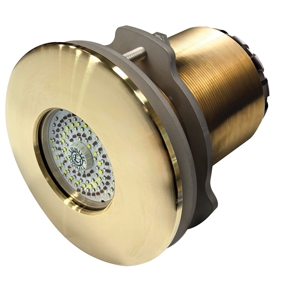 Lumitec SeaBlaze Typhoon Bronze Through-Hull LED Underwater Light with Spectrum RGBW - Flush Mount