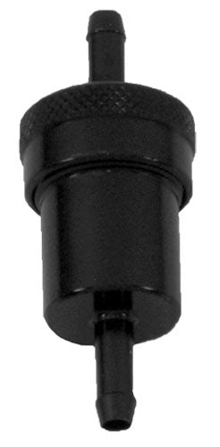 EMGO Fuel Filter 1/4 Inch CNC Black - Part Number 14-34472