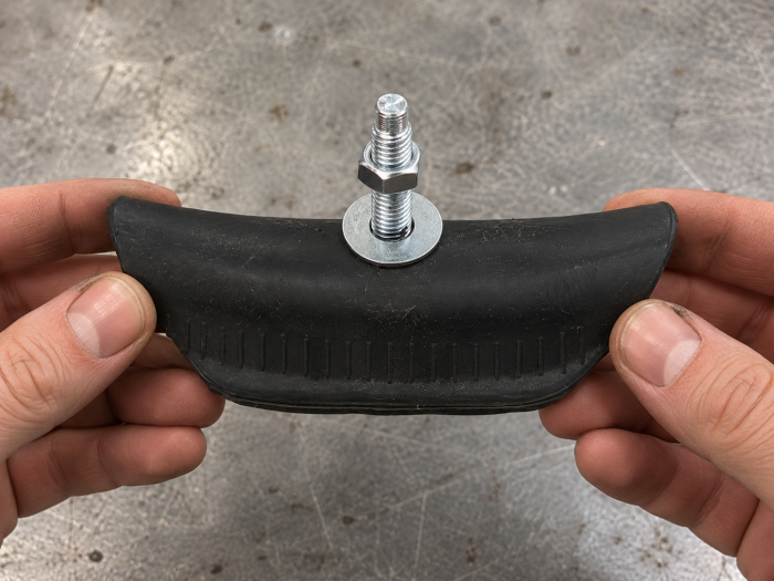 EMGO 16-26050 Aluminum Motorcycle Rim Lock with Rubber Insert