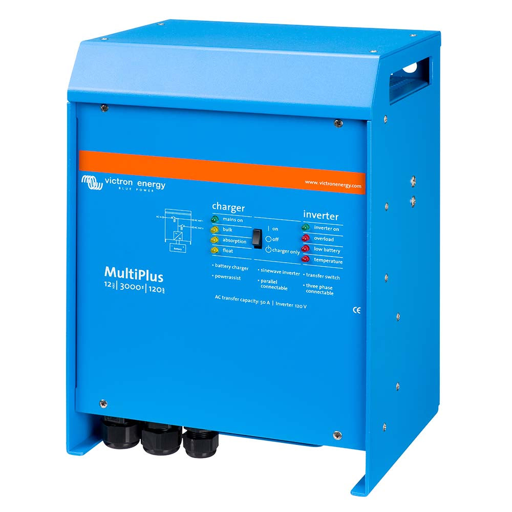 Victron Energy MultiPlus Inverter/Charger 12VDC - 3000VA - 120VAC with 120A Battery Charger and 50A Transfer Switch