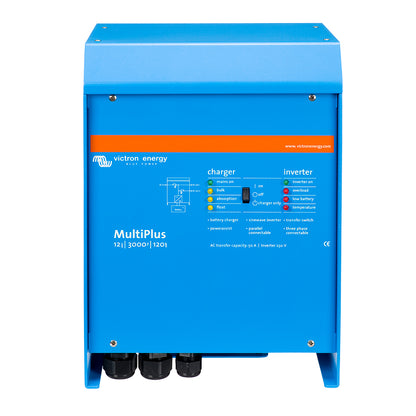 Victron Energy MultiPlus 12VDC Inverter/Charger 3000VA with 120AMP Battery Charging and 50AMP Transfer Switch