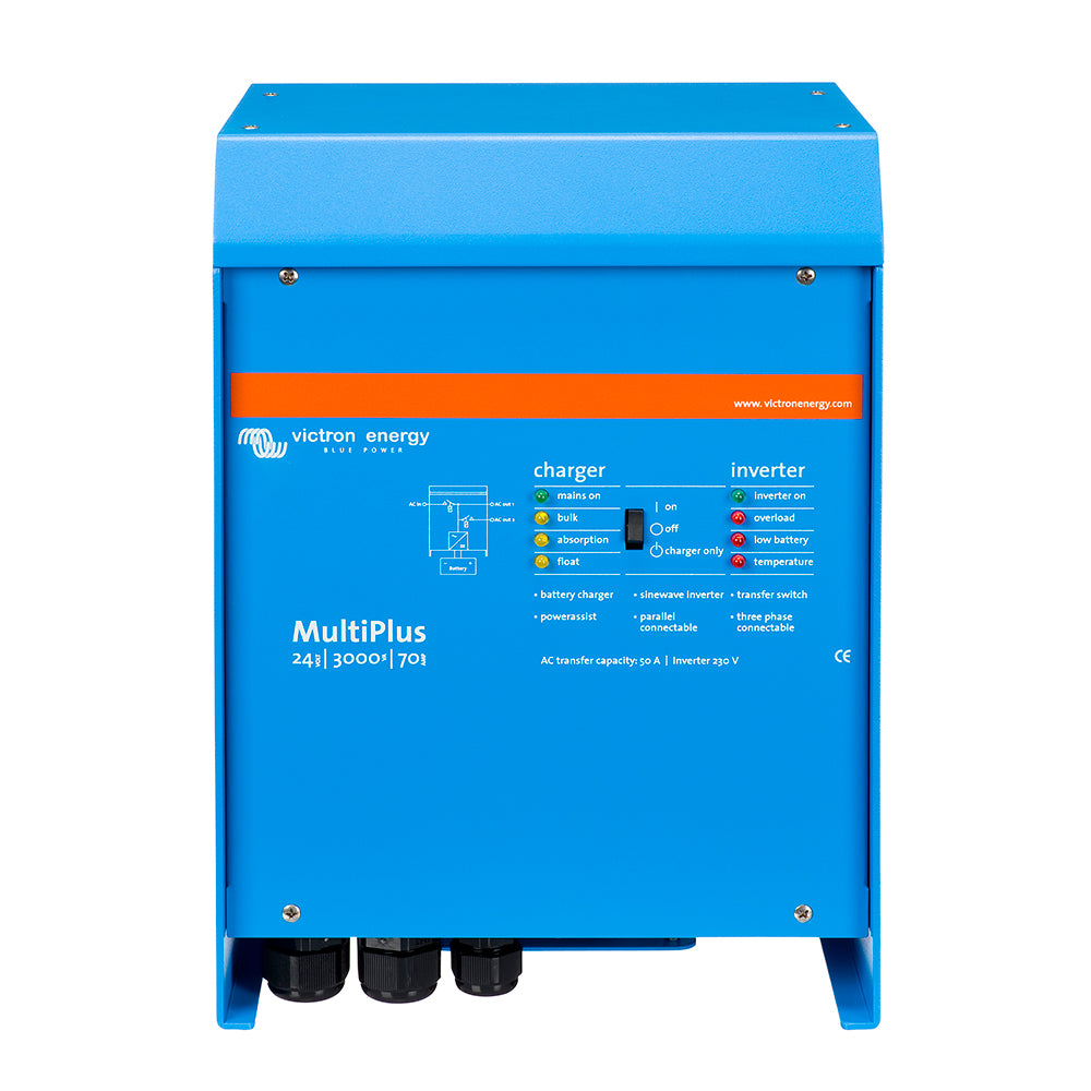 Victron Energy Multiplus Inverter/Charger 24V DC - 3000W with 70A Battery Charger and 50A Transfer Switch