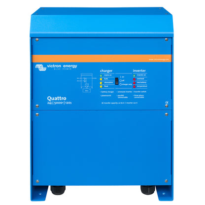 Victron Energy Quattro Inverter/Charger 24V DC – 5000W with Dual 120V AC Inputs and Auto Transfer Switch