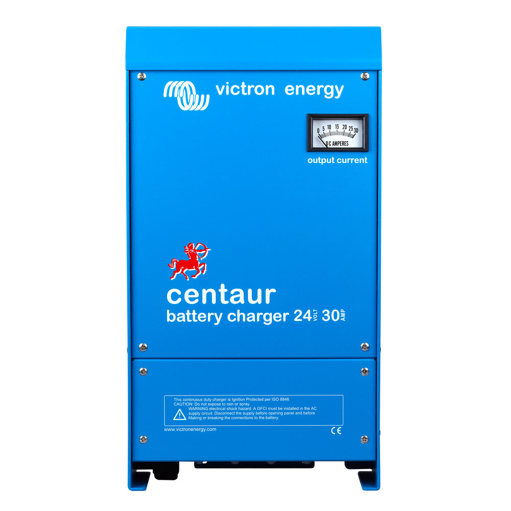 Victron Energy Centaur Charger 24 VDC 30AMP 3-Bank with Universal Input and Temperature Compensation