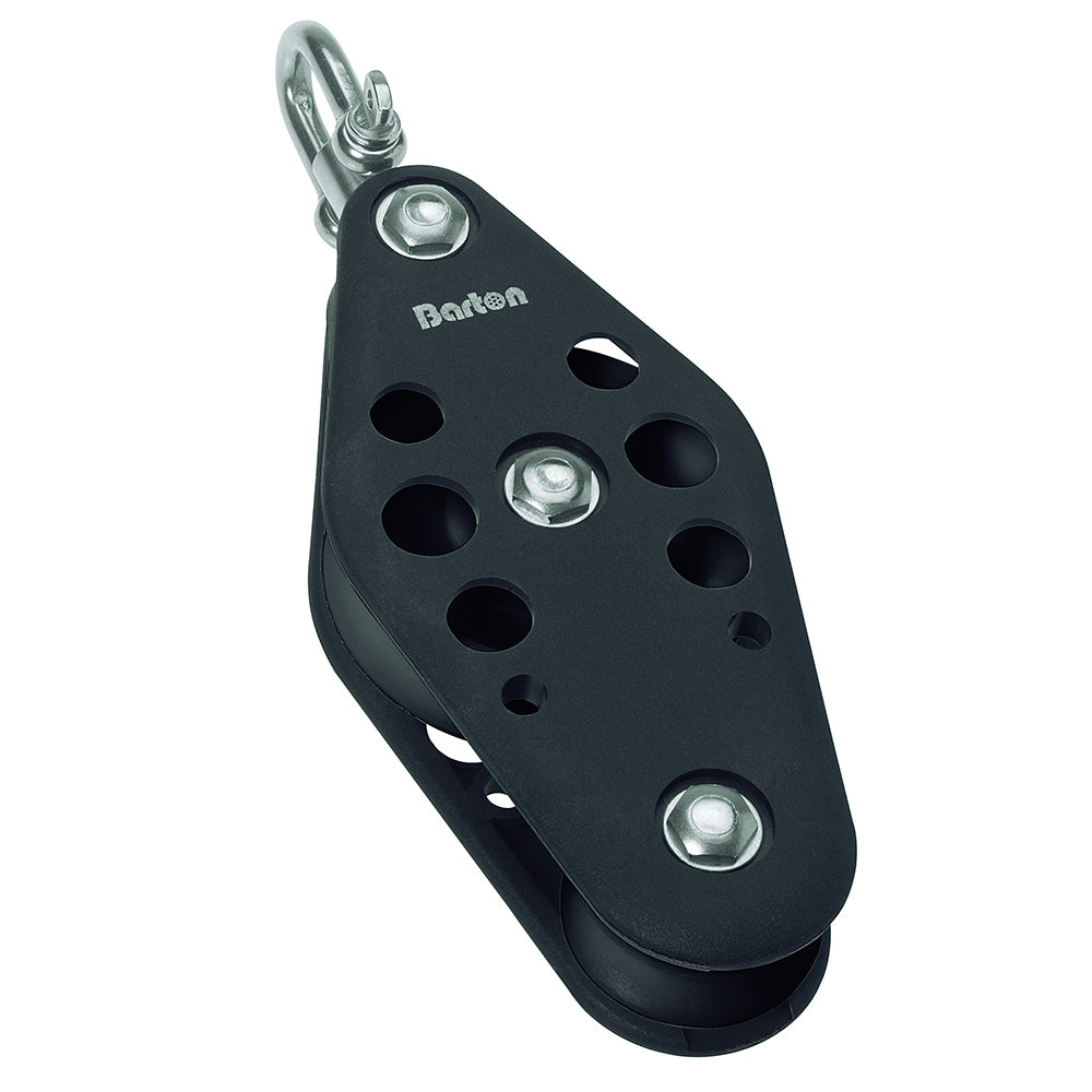 Barton Marine Series 5 Fiddle Swivel Block - 54mm for Sailboats and Marine Applications
