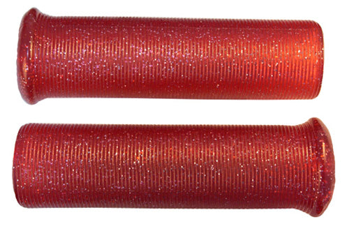 EMGO Metalflake Red Handlebar Grip Set - Part Number 42-21124