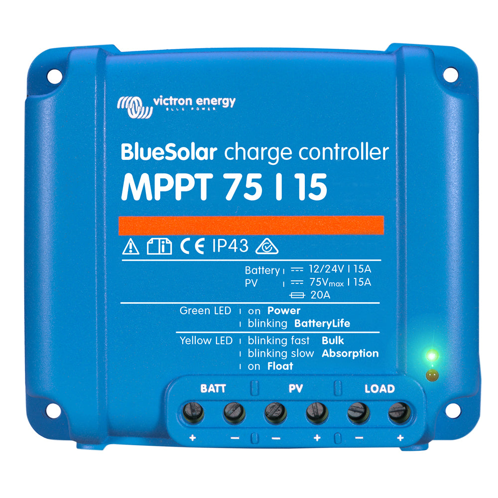 Victron Energy BlueSolar MPPT Charge Controller 75V 15A for Efficient Solar Power Management