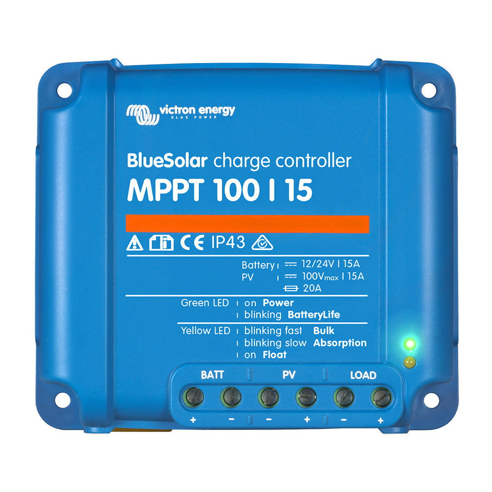Victron Energy BlueSolar MPPT Charge Controller - 100V - 15AMP for Efficient Solar Power Management