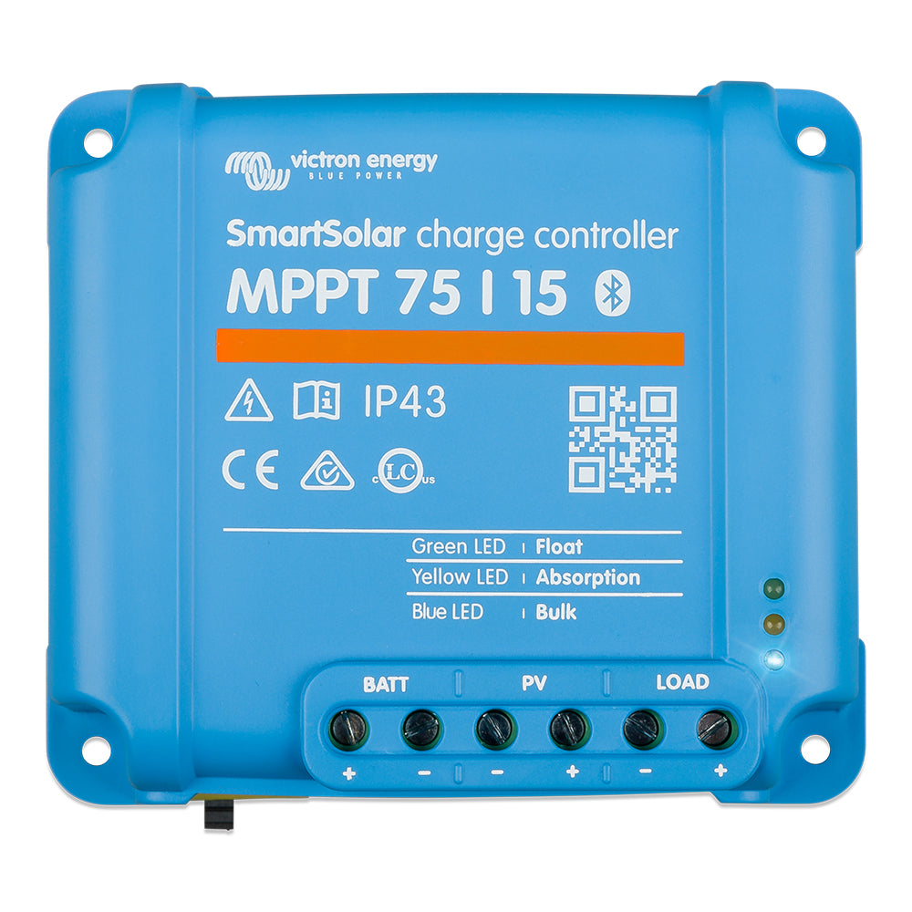 Victron Energy SmartSolar MPPT Charge Controller 75V 15AMP with Bluetooth and VE.Direct