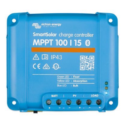Victron Energy SmartSolar MPPT Charge Controller 100V 15AMP - Efficient Solar Power Management