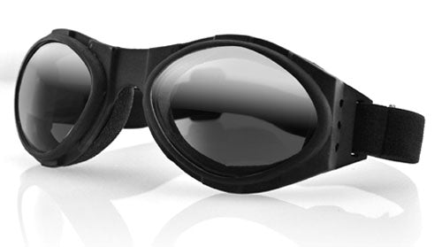 Bobster Bugeye Goggle with Black Frame and Smoked Reflective Lenses