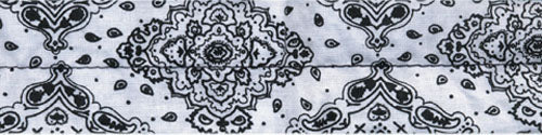 BOBSTER D102 Coldanna 100% Cotton White Paisley - Elegant and Comfortable Women's Scarf