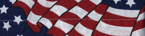 Bobster DC265 Cooldanna - 100% Cotton Wavy American Flag Bandana