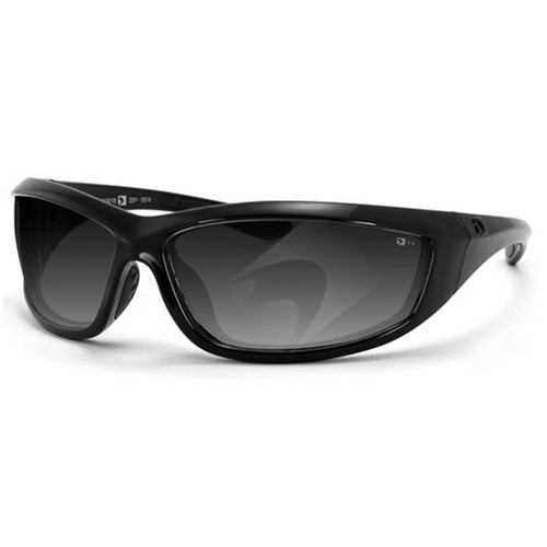 Bobster ECHA001 Black Frame Sunglasses with Anti-Fog Smoked Lens and ANSI Z87 Certification