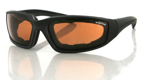 Bobster ES214A Foamerez 2 Sunglasses with Black Frame and Amber Anti-Fog Lenses