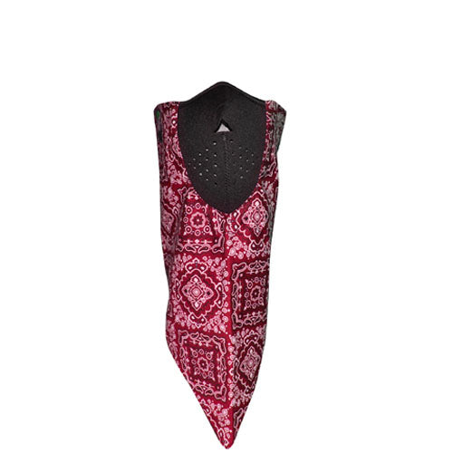Bobster Neodanna 100% Cotton Bandanna with Neoprene – Red Paisley