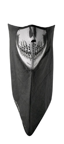 Bobster Neodanna 100% Cotton Bandanna with Neoprene Skull Design - Model WNEO113