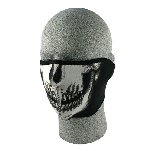 Bobster WNFM002H Neoprene Half Face Mask with Skull Face Design
