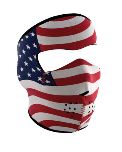 Bobster WNFM003 Neoprene Face Mask with USA Flag, Stars & Stripes