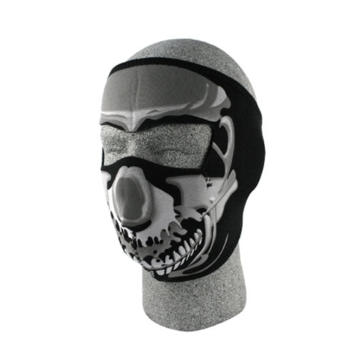 Bobster WNFM023 Neoprene Face Mask with Chrome Skull Design