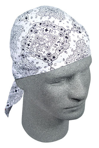 BOBSTER FLYDANNA 100% Cotton White Paisley Fabric - Easy Application