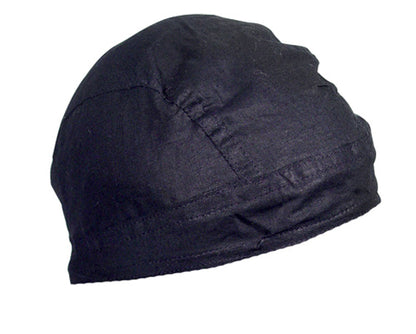 BOBSTER Z114 Flydanna 100% Cotton Solid Black Head Wrap