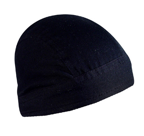 Bobster Road Hog Flydanna, 100% Cotton Solid Black - Comfortable Head Wrap for Motorcycle Riders