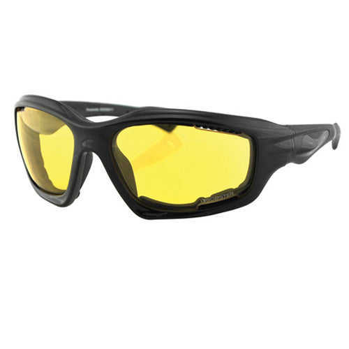 Bobster Desperado Sunglasses with Anti-Fog Yellow Lens and Foam - Model EDES001Y