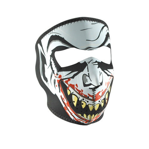 Bobster WNFM067G Neoprene Face Mask, Glow in the Dark Vampire Design