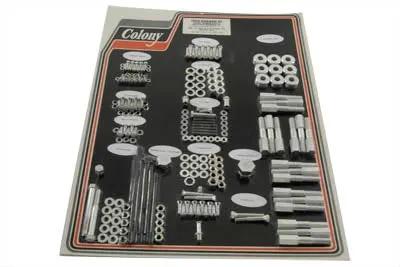 Colony Cadmium Stock Style Hardware Kit for Aluminum Heads – Fits Harley Davidson UL 1940-1948 by Colony