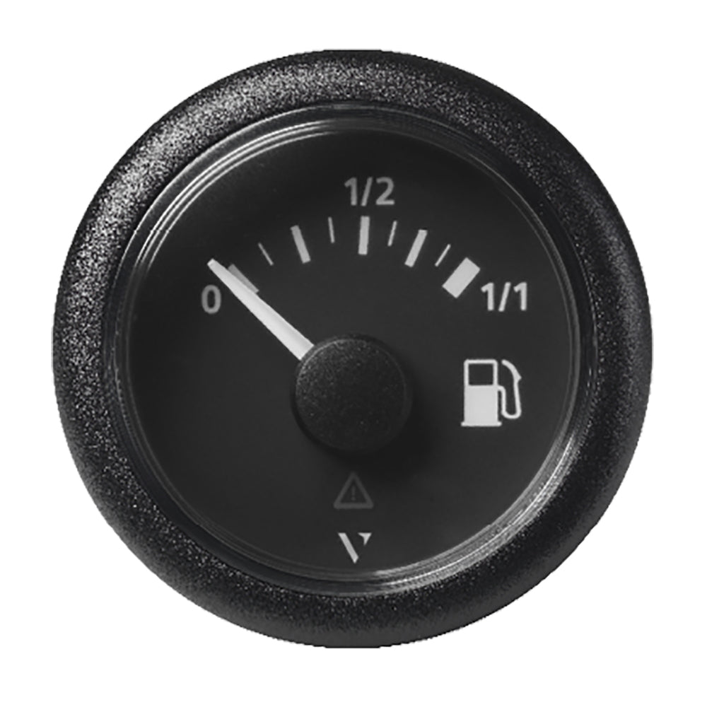 Veratron 52mm ViewLine Fuel Tank Level Gauge - Black Dial & Round Bezel, Part Number A2C59514079