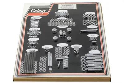 Colony Chrome Stock Style Hardware Kit for Harley Davidson FL Models by Colony