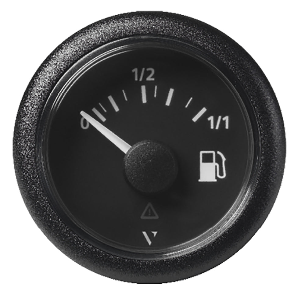 Veratron 52mm ViewLine Fuel Level Gauge A2C59514082 – Black Dial, 0-1/1, 3 to 180 Ohm, Round Bezel
