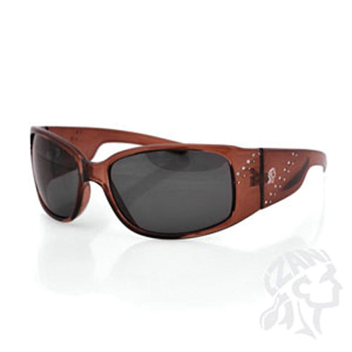 Bobster EZBE02 Boise Sunglasses with Crystal Brown Frame and Smoked Lens