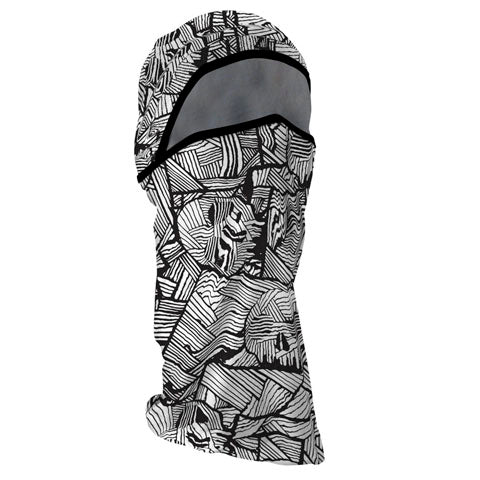 Bobster Microlux Convertible Geometric Skull Balaclava - Versatile Headwear for Men and Women