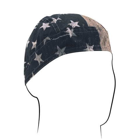 Bobster Z904 Flydanna Cotton Bandana with Vintage American Flag Design