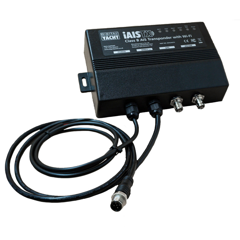 Digital Yacht iAISTX Plus Class B Wireless and NMEA 2000 AIS Transponder with GPS Antenna