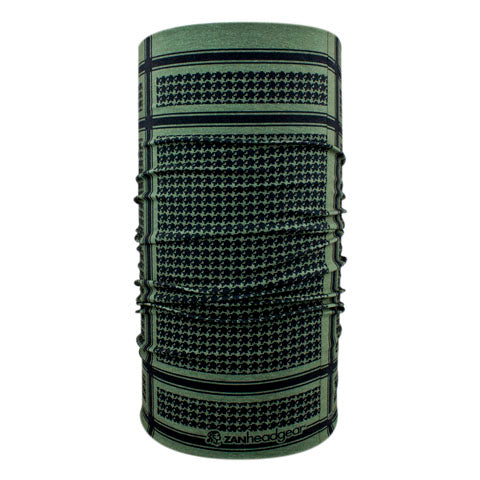 Bobster Motley Tube Polyester Houndstooth Olive - Versatile Headwear for Outdoor Activities